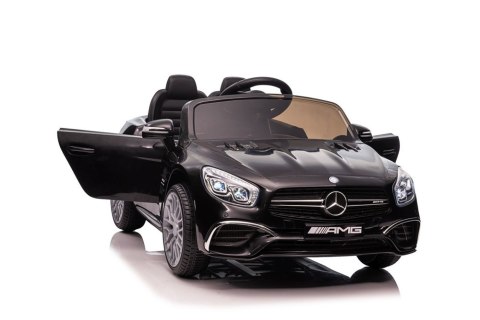 AUTO NA AKUMULATOR MP3 SKÓRA PILOT EVA MERCEDES SL65 S CZARNY LAKIEROWANY LCD