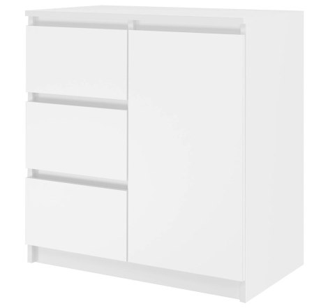 Komoda Biała Szafka z Szufladami do Salonu 80x75x40 3 szuflady Lilia 1D3S