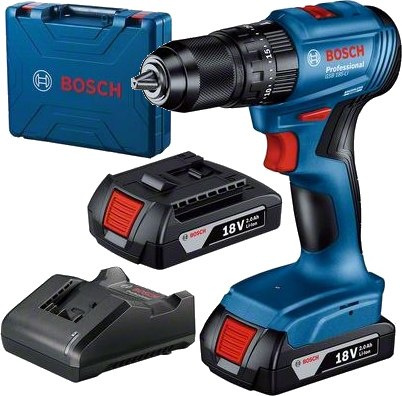 WKRĘTARKA AKUMULATOROWA BOSCH UDAROWA GSB 185-LI 2*2.0AH 50 Nm
