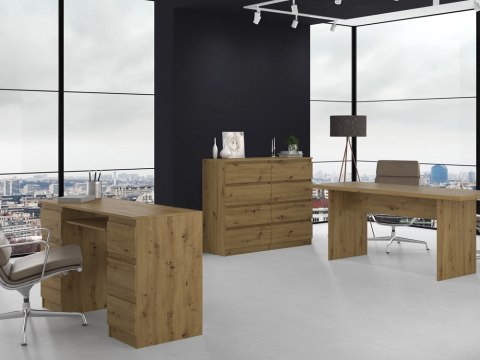 Komoda z szufladami Lilia L8 120 cm Duża Do Salonu Pojemna Dąb Artisan