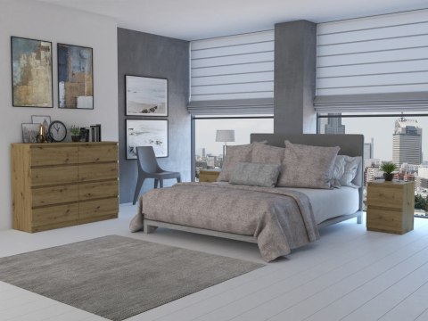 Komoda z szufladami Lilia L8 120 cm Duża Do Salonu Pojemna Dąb Artisan
