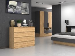 Komoda z szufladami Lilia L8 120 cm Duża Do Salonu Pojemna Dąb Artisan