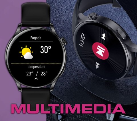 SMARTWATCH DAMSKI Rubicon RNCE81 - WYKONYWANIE POŁĄCZEŃ, PULSOKSYMETR (sr045c)