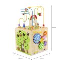 Kostka sensoryczna edukacyjna Sorter klocki 5w1 na prezent dla Dzieci Viga