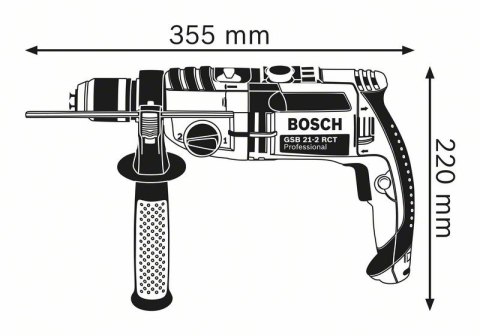 BOSCH 60119C700 WIERTARKA UDAROWA GSB 21-2 RCT 1300W 3000 OBR