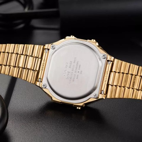 ZEGAREK MĘSKI CASIO A168WG-9W (zd088b) - KLASYKA