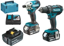 MAKITA ZESTAW ELEKTRONARZĘDZI COMBO LI-LON 18V DTD156+DDF482 3*5.0AH MAKPAC