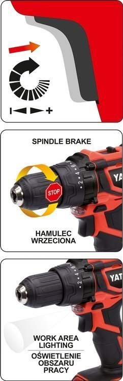 WKRĘTARKA AKUMULATOROWA YATO YT-82795 BEZSZCZOTKOWA 18V