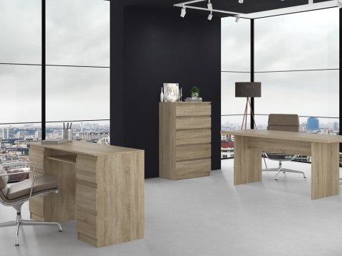 Komoda z 5 Szufladami Duża Do Salonu 70x109x40 cm Sonoma Lilia L5 Pojemna