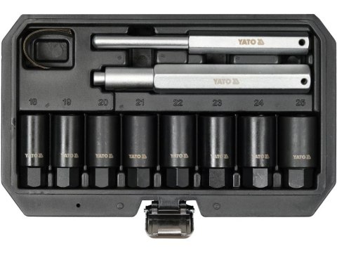 YATO YT-060302 ZESTAW NASADEK DO WYKRĘCANIA ŚRUB ZABEZPIECZAJĄCYCH 10 CZ