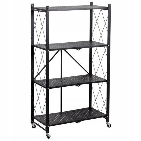 Regał Magazynowy Metalowy Składany Do Spiżarni Piwnicy 4 Półki 72x34x127