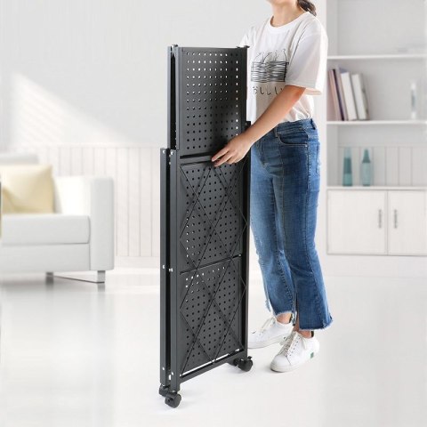 Regał Magazynowy Metalowy Składany Do Spiżarni Piwnicy 4 Półki 72x34x127