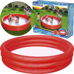 Bestway Basen dmuchany Czerwony 1.83m x 33cm