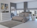 Komoda z szufladami Lilia L8 140 cm Duża Do Salonu Pojemna Biała Mat