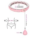 ZESTAW REGULOWANY HULA HOP FH06 PINK Z OBCIĄŻNIKEIM I LICZNIKIEM + PAS BR160