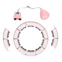 ZESTAW REGULOWANY HULA HOP FH06 PINK Z OBCIĄŻNIKEIM I LICZNIKIEM + PAS BR160