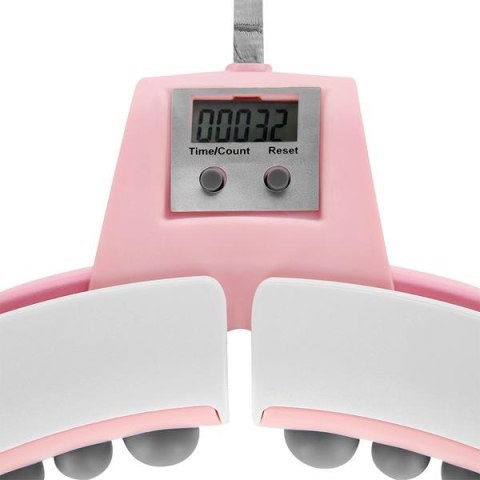 ZESTAW REGULOWANY HULA HOP FH06 PINK Z OBCIĄŻNIKEIM I LICZNIKIEM + PAS BR160