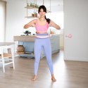 ZESTAW REGULOWANY HULA HOP FH06 PINK Z OBCIĄŻNIKEIM I LICZNIKIEM + PAS BR160