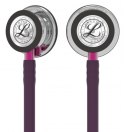 Stetoskop Littmann Classic III 5960 Stetoskop internistyczny Mirror-Finish, przewód śliwkowy, trzonek różowy, lira smoke