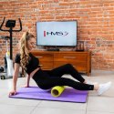 VIOLET- BLACK MATA FITNESS KLUBOWA Z OTWORAMI HMS PREMIUM