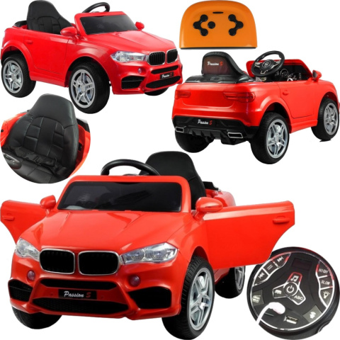 AUTO NA AKUMULATOR MP3 SKÓRA PILOT EVA HL1538 CZERWONE