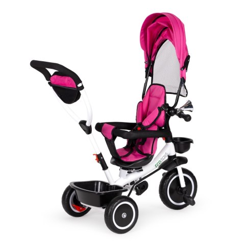 ROWER TRÓJKOŁOWY WÓZEK OBRACANE SIEDZISKO PINK ECOTOYS