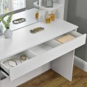 TOALETKA KOSMETYCZNA BIAŁA DUŻE LUSTRO PÓŁKI MODERNHOME