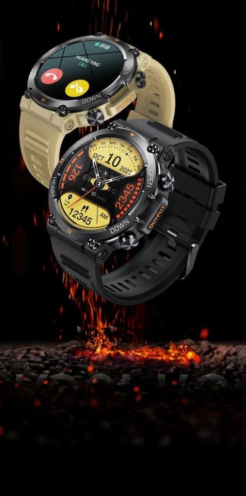 SMARTWATCH MĘSKI Gravity GT7-1 PRO - WYKONYWANIE POŁĄCZEŃ, PULSOKSYMETR (sg018a)