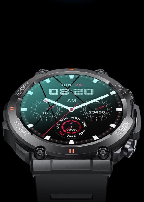 SMARTWATCH MĘSKI Gravity GT7-1 PRO - WYKONYWANIE POŁĄCZEŃ, PULSOKSYMETR (sg018a)