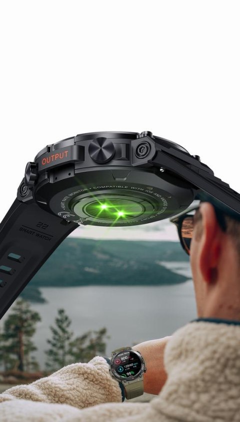 SMARTWATCH MĘSKI Gravity GT7-1 PRO - WYKONYWANIE POŁĄCZEŃ, PULSOKSYMETR (sg018a)