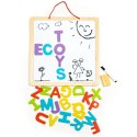 TABLICA EDUKACYJNA 3W1 MAGNETYCZNA KREDOWA LITERKI