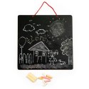 TABLICA EDUKACYJNA 3W1 MAGNETYCZNA KREDOWA LITERKI