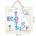 TABLICA EDUKACYJNA 3W1 MAGNETYCZNA KREDOWA LITERKI