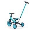 Rowerek 4w1 Biegowy Trójkołowy z Pedałami z Rączką Optimus Plus Blue Milly Mally
