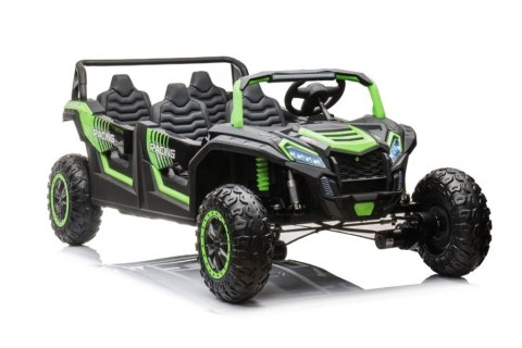 AUTO NA AKUMULATOR MP3 SKÓRA EVA BUGGY A033 4X4 24V ZIELONY
