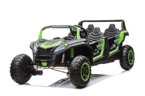 AUTO NA AKUMULATOR MP3 SKÓRA EVA BUGGY A033 4X4 24V ZIELONY