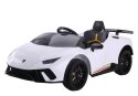AUTO NA AKUMULATOR SKÓRA PILOT EVA LAMBORGHINI HURACAN BIAŁE
