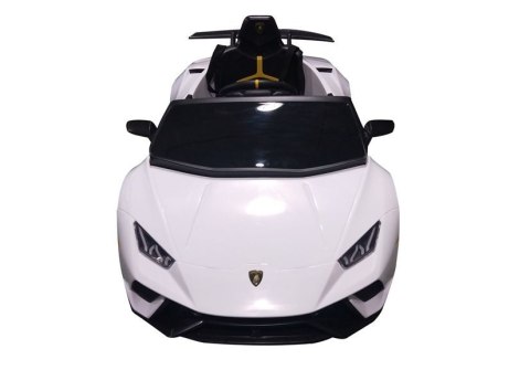 AUTO NA AKUMULATOR SKÓRA PILOT EVA LAMBORGHINI HURACAN BIAŁE