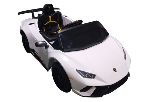 AUTO NA AKUMULATOR SKÓRA PILOT EVA LAMBORGHINI HURACAN BIAŁE