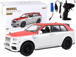 Auto Zdalnie Sterowane R/C 1:20 Biało-Czerwone Samochód Pilot