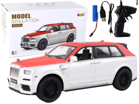 Auto Zdalnie Sterowane R/C 1:20 Biało-Czerwone Samochód Pilot