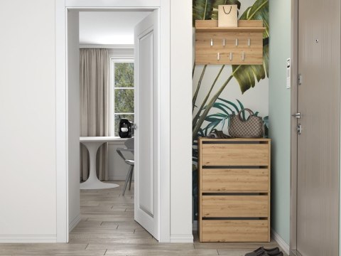 Szafka Na Buty Modułowa x2 Do Przedpokoju Schowek obuwie Artisan 60x88x36