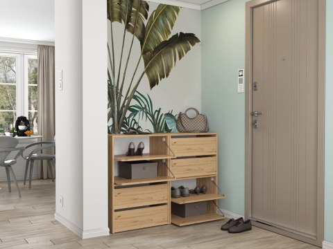 Szafka Na Buty Modułowa x2 Do Przedpokoju Schowek obuwie Artisan 60x88x36
