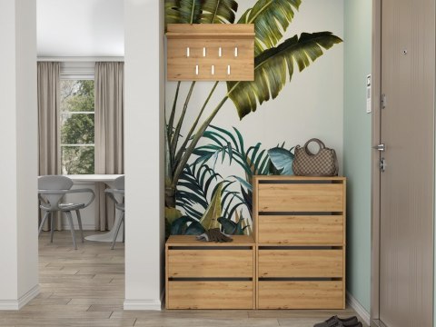 Szafka Na Buty Modułowa x2 Do Przedpokoju Schowek obuwie Artisan 60x88x36