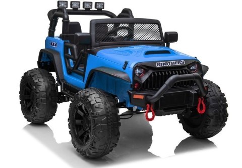 AUTO NA AKUMULATOR MP3 SKÓRA PILOT EVA JEEP JC666 NIEBIESKI LAKIEROWANY