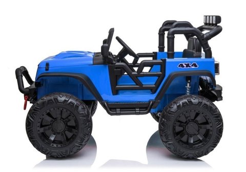AUTO NA AKUMULATOR MP3 SKÓRA PILOT EVA JEEP JC666 NIEBIESKI LAKIEROWANY