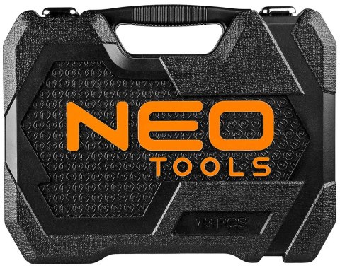 NEO ZESTAW KLUCZY NASADOWYCH 1/4'' 1/2'' 73 CZĘŚCI
