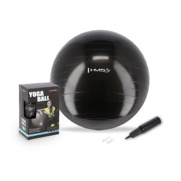 YB01N 55CM BLACK PIŁKA GIMNASTYCZNA HMS
