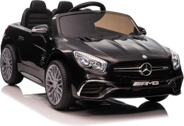 AUTO NA AKUMULATOR MP3 SKÓRA PILOT EVA MERCEDES SL65 S CZARNY LAKIEROWANY LCD
