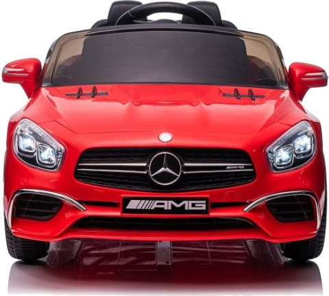 AUTO NA AKUMULATOR MP3 SKÓRA PILOT EVA MERCEDES SL65 S CZERWONY LAKIEROWANY